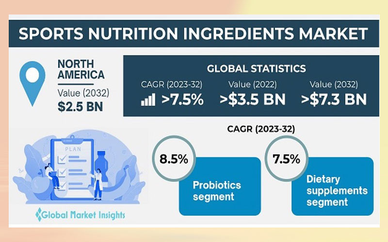 Sports Nutrition Ingredients Market to surpass US$ 7.3 bn by 2032